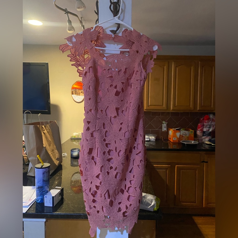 Mauve floral dress